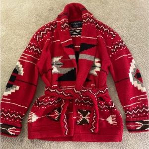 Southwestern Shawl Collar Cardigan